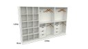 Ver imagem 1 de Kit Closet Armário Colmeia Cabideiro M21