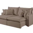 Ver imagem 2 de Sofá Retrátil e Reclinável 4 Lugares M-196 2,50m Molas Ensacadas Pillow Top Almofadas Estofados Mart