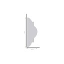 Ver imagem 6 de Rodameio de Poliestireno Frisado 7,5cm x 2,40m Rende 2,40 Metros Casa Grassi Branco