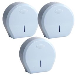 Kit com 03 Dispensadores Porta Papel Higiênico Rolão 300/500 New Classic Nobre - 1