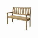 Ver imagem 2 de Banco de Jardim Rústico de Madeira 2 Lugares com Encosto