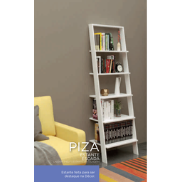 Estante Alta decorativa multiúso Estilo escada torre Piza:Preto - 5