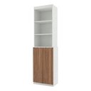 Ver imagem 5 de Estante Malmo 2 Portas MDP 51cm Branco com Freijo Mercado Das Prateleiras