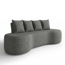Ver imagem 3 de Sofa 3 Lugares Organico Ibiza 210 Cm Linho Silver Vazzano