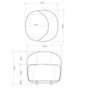 Ver imagem 4 de Poltrona Mônaco com Base Giratória em Corino Durango Terracota - Home Mobily