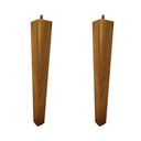 Ver imagem 1 de Kit 2 Pés Palito Quadrado Madeira 30cm para Poltrona Mesa Lateral Puff Mel G75 - Gran Belo Pé Palito