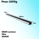 Ver imagem 4 de Luminária Sobrepor Pendente Preta Led 45w 120cm Bq