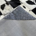 Ver imagem 3 de Tapete de couro preto branco malhado 0,60x1,50 s/b pç 10x10