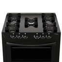 Ver imagem 4 de Fogão de Piso 5 Bocas Automático Braslar Carina Mesa de Vidro Temperado Preto Bivolt