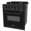 Ver imagem 2 de Fogao de Embutir 4 Bocas Venax Picasso Line Preto Fosco Gas Glp