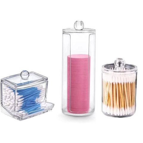 Kit Multifuncional Porta Algodão/cotonete