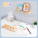 Ver imagem 3 de Prateleira Flutuante para Parede, 40 Cm , Madeira Maciça de Pinus, Conjunto com 2 Unidades