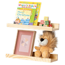 Ver imagem 1 de Prateleira Flutuante para Parede, 40 Cm , Madeira Maciça de Pinus, Conjunto com 2 Unidades