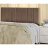 Cabeceira Estofada Cama Box Queen 160 cm Greta Corino Marrom - 2