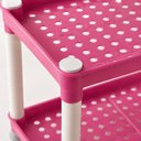 Ver imagem 7 de Estante Organizadora Multiuso Infantil 3 Prateleiras 34cm Rosa com Detalhes Brancos Quarto