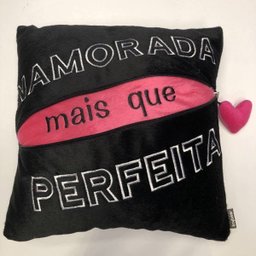 Almofada Quadrada Com Ziper Namorada Perfeita - 3