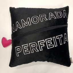 Almofada Quadrada Com Ziper Namorada Perfeita - 2