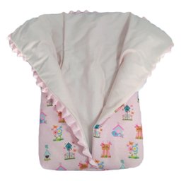 Saco de dormir para bebê com zíper estampa jardim encantado - 2