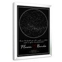 Ver imagem 3 de Quadro Mapa Das Estrelas em Moldura Caixa Tacolado Papel de Parede Moldura Caixa 3cm F