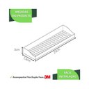 Ver imagem 7 de Porta Shampoo Adesivo sem Furar Parede Branco F.df