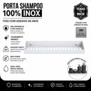 Ver imagem 3 de Porta Shampoo Adesivo sem Furar Parede Branco F.Df