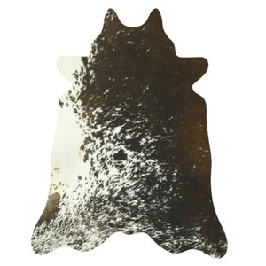 Tapete Couro de Boi - Baby Cow Salpicado Marrom e Branco - 240813082047