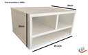 Ver imagem 3 de Suporte de Mesa para Impressora Organizadora Escritório Branco Cód.814