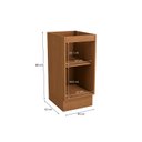 Ver imagem 3 de Balcão 1 Porta 40cm x 88cm Cozinha Ciela Marrom/Canela