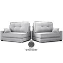 Ver mais imagens de Sofá Palermo 2,00m Retrátil e Reclinável Linho Soft Prata - Netsofas