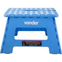 Ver imagem 3 de Banqueta Plástica Dobrável Azul 220mm Vonder