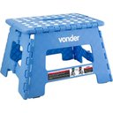 Ver imagem 1 de Banqueta Plástica Dobrável Azul 220mm Vonder