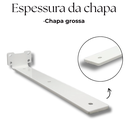 Ver mais imagens de Oito Suportes de Prateleira Tipo Mão Francesa 30cm Fixação de Parede Acabamento Aço Branco