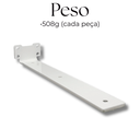 Ver imagem 7 de Oito Suportes de Prateleira Tipo Mão Francesa 30cm Fixação de Parede Acabamento Aço Branco
