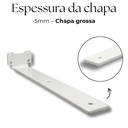 Ver imagem 5 de Oito Suportes de Prateleira Tipo Mão Francesa 30cm Fixação de Parede Acabamento Aço Branco