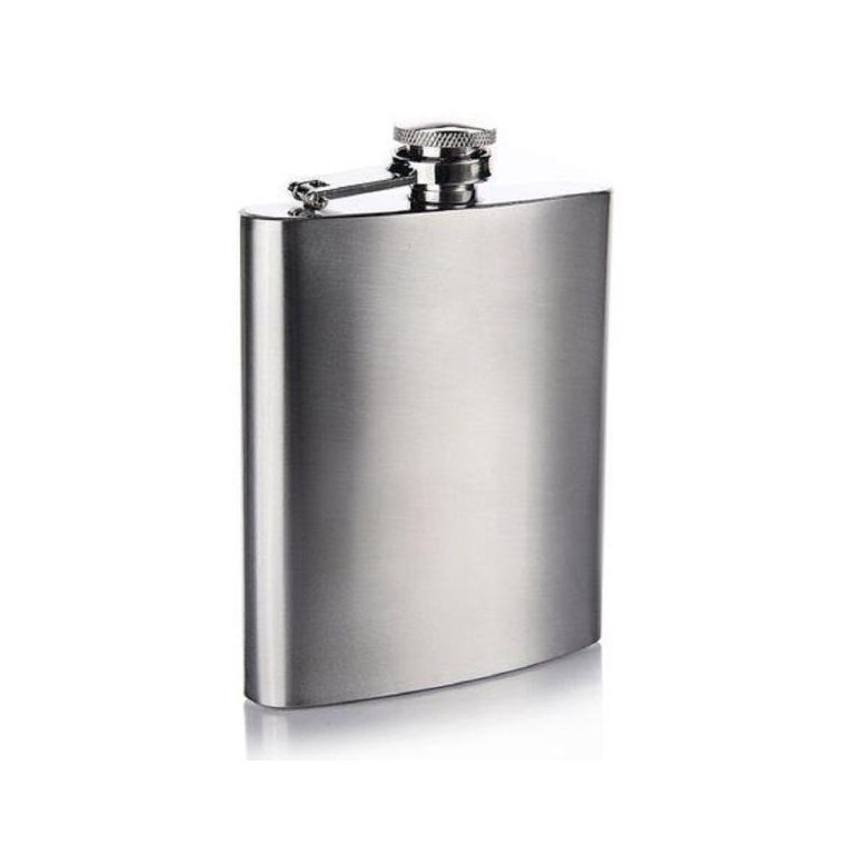 Cantil Bolso Militar Inox Garrafa Armazenar Bebida 210ml Álcool Porta Whisky Vodca Garrafinha
