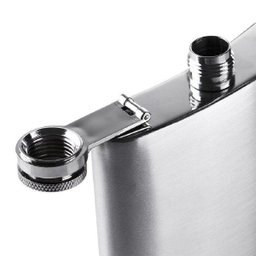 Cantil Bolso Militar Inox Garrafa Armazenar Bebida 210ml Álcool Porta Whisky Vodca Garrafinha - 4