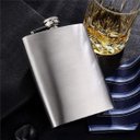 Ver imagem 2 de Cantil Bolso Militar Inox Garrafa Armazenar Bebida 210ml Álcool Porta Whisky Vodca Garrafinha