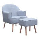 Ver imagem 4 de Kit Quarto de Bebê Retrô Theo - Berço + Cômoda + Poltrona de Amamentação e Puff - Branco