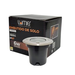 Balizador Led Chão 6w Embutir Blindado 3000k Ip67 Lumier - 2