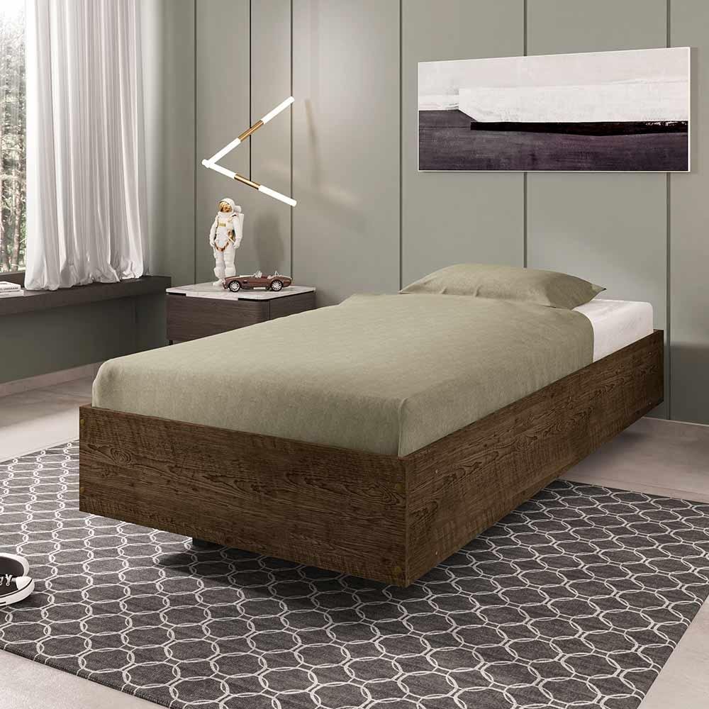 Cama Flutuante Solteiro Malbec New Box Framar