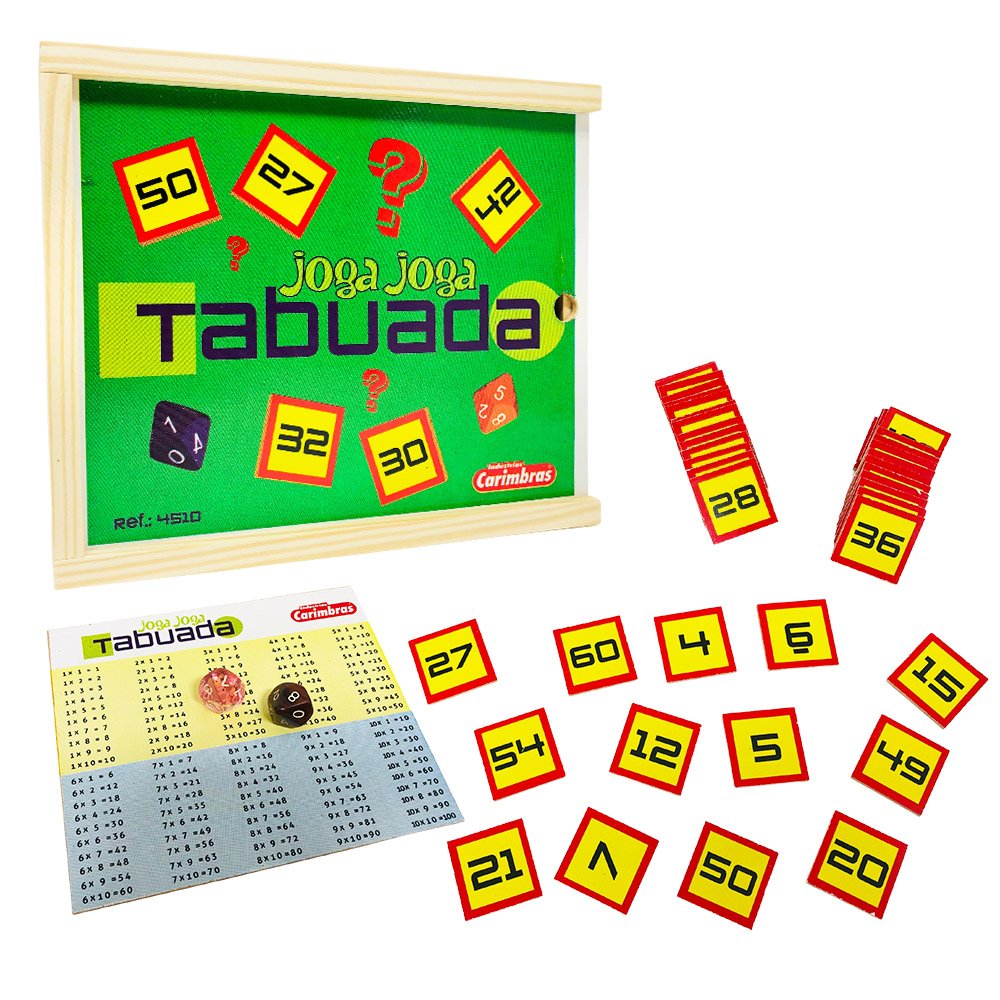 Jogo Pega-Pega Tabuada Brinquedo Educativo Pedagógico e Didático