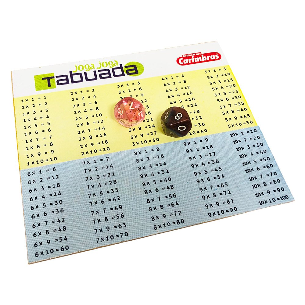 Jogo Educativo de Matemática e Pedagógico Joga Joga Tabuada - Bambinno  Brinquedos