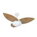 Ver imagem 1 de Ventilador de Teto Infinity Lótus Branco 3 Pás Freijó 110V+Controle 1025 Lótus 3P