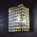 Ver imagem 2 de Arandela Meia face dourara com pedras de cristais