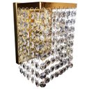 Ver imagem 1 de Arandela Meia face dourara com pedras de cristais