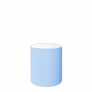 Cúpula Abajur Cilíndrica Cp-7001 Ø13x15cm - Azul Bebê