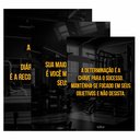 Ver imagem 3 de Kit 3 Quadro Decorativo Academia Motivacional Quarto Gym 28x20cm