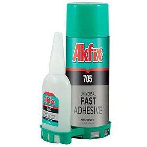 Adesivo Instantâneo com Primer Ativador 705 Akfix (125g/ 400ml)