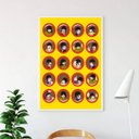 Ver imagem 2 de Quadro Janelas Yellow Submarine - Beatles 24x18cm - com Vidro:madeira Preta