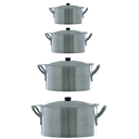 Ver imagem 1 de Kit 4 Caçarolas Aluminio Hotel / Restaurante N°28,32,36 e 40